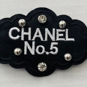 Chanel Dark Blue Iron On Patch Small