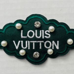 Louis Vuitton Black  Iron On Patch Small