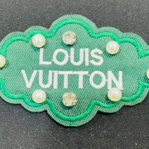 Louis Vuitton Dark Green Iron On Patch Small